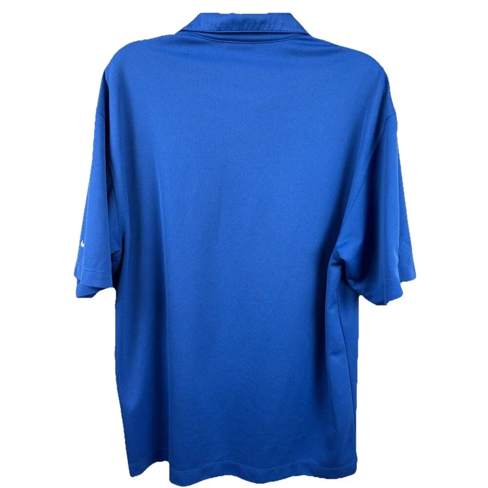 Nike Golf Kentucky University Wildcats Blue Polo Shirt Mens L Dri-Fit College